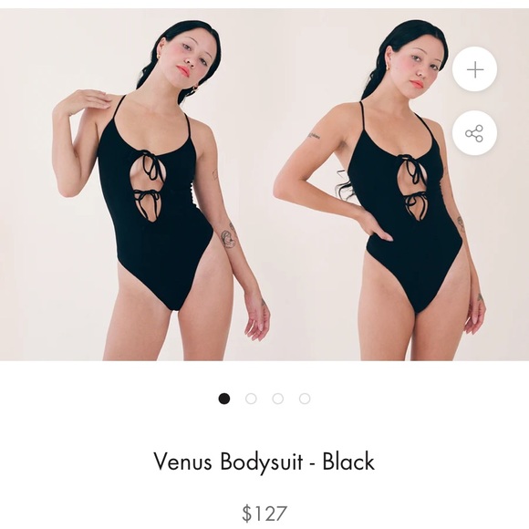 gil rodriguez bodysuit black with bows - Picture 2 of 7